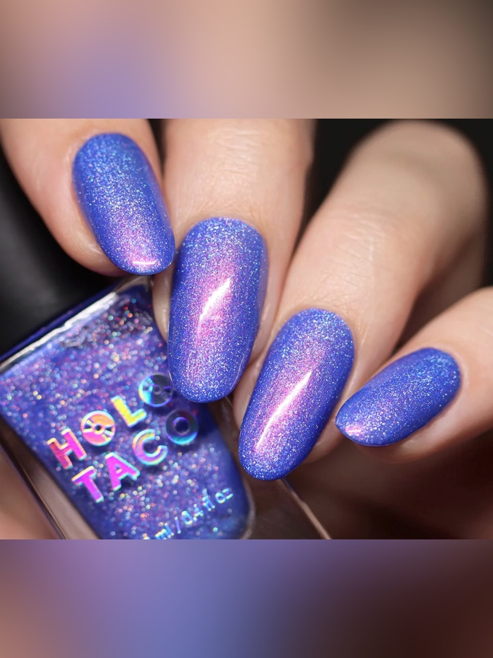 Holo Taco nail polish in BLUE RIZZLER NEW